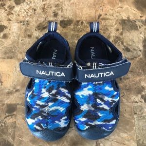 Nautica blue camouflage water shoes